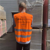 Gilet Orange - Gardez 1.5 m de distance Merci