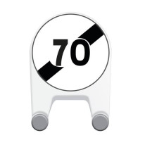 Panneau temporaire Fin de limitation de vitesse - 