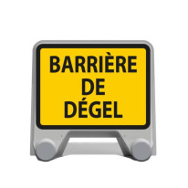Panneau de chantier Barrière de dégel en plastique