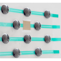 Kit avec 5 plaquette de 33 plots striés en polyami