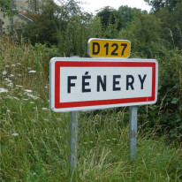 Panneau d´entrée de ville - EB10 - 1 ligne de text