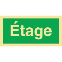 Panneau Etage Photoluminescent Classe D - H 150 x 