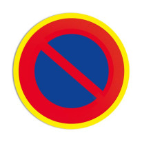 Panneau interdiction de stationner avec liseret fl