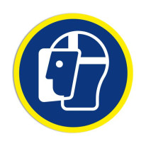 Panneau obligation Port de la visière de protectio