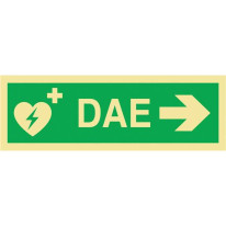 Panneau photoluminescent DAE + indication directio