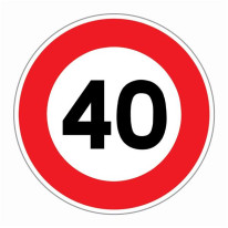 Panneau Limitation de vitesse 40 km/h - R31-40
