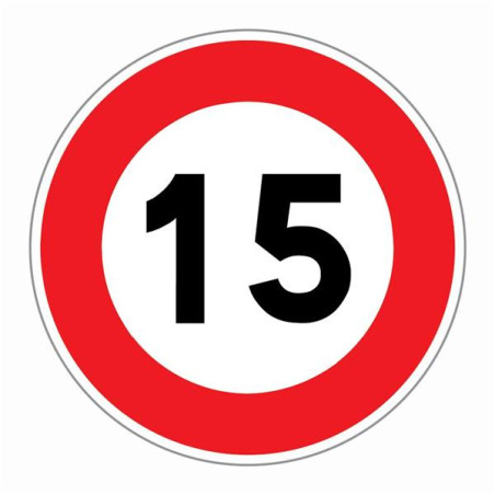 Panneau Limitation De Vitesse 15 Km h R31 Direct Signal tique Panneau Limitation De Vitesse 15 Km h R31 Direct Signal tique