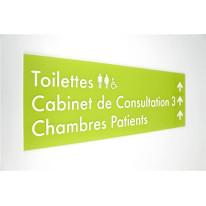 Directionnel gamme Pop Art® en plexi - H170 x L600