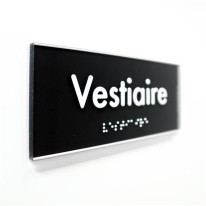 Plaque de Porte Pop Art® en plexi - Vestiaire - Te