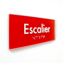 Plaque de Porte Pop Art® en plexi - Escalier - Tex