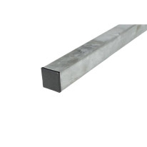 Poteau carré 40 x 40 mm en acier galva avec boucho