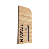 Plaque de Porte Niveau 1 - H 200 x Larg 97 mm - Ba