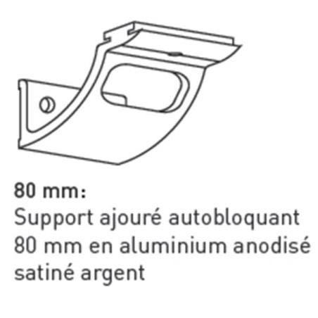 Support d´attache ajouré autobloquant pour main co