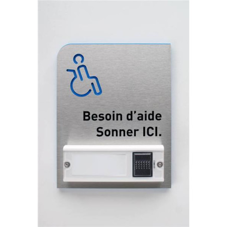 Kit carillon appel avec plaque alu + sonette