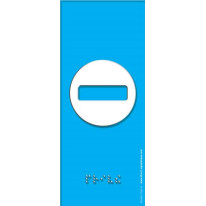 Plaque de Porte Pop-Art® en plexi - Sens interdit