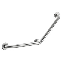 Barre de d´appui coudée à 135° en inox satiné