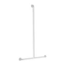 Barre de maintien de douche en T en Inox blanc