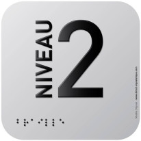 Pictogramme Alu avec relief Niveau 2