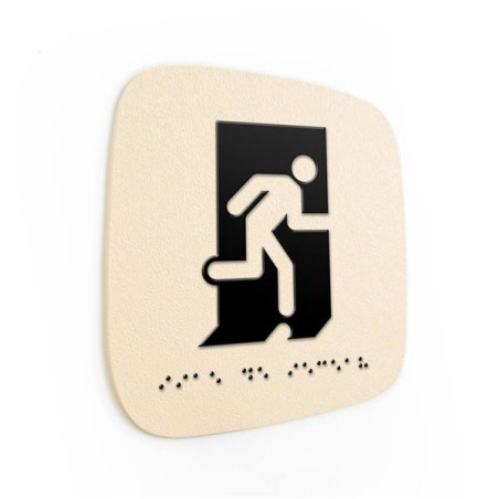 Plaque de porte Touchy® Square - Issue de secours 