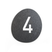Signalétique Touchy® Disk - Numéro 4 - Diamètre Ø1