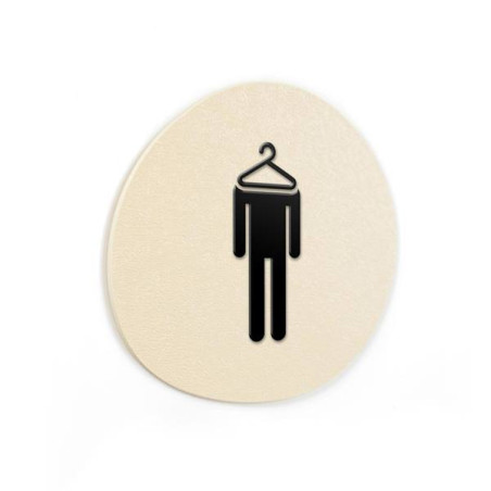 Signalétique Touchy® Disk - Picto Vestiaires Homme