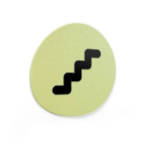 Signalétique Touchy® Disk - Picto Escaliers - Diam