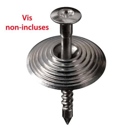 Lot de 75 clous podotactiles en inox à visser