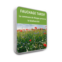 Panneau Fauchage tardif - 500 x 500 mm