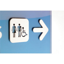 Panneau directionnel avec texte en Relief Dir´Icon