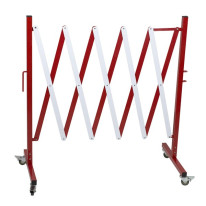 Barrière extensible sur roulettes - Acier - H 1000