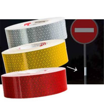 Rouleau de ruban réfléchissant blanc, 12.5 mètres - Direct Signalétique