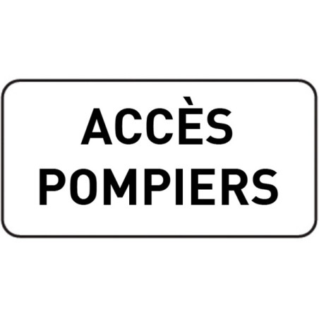 panneau accès pompier