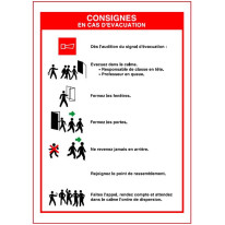 Consignes en cas d´évacuation
