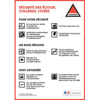 Consigne de Sécurité des écoles, collèges, lycées 
