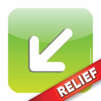 Plaque de porte Relief´Icone® Dimension H120 x L12