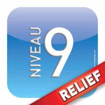 Plaque d´étage - Niveau 9 - Relief´Icone® Dimensio