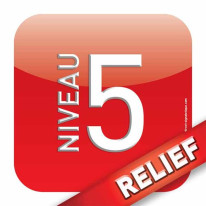 Plaque d´étage - Niveau 5 - Relief´Icone® Dimensio