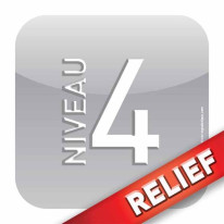 Plaque d´étage - Niveau 4 - Relief´Icone® Dimensio