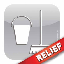 Plaque de porte Relief´Icone® Dimension H120 x L12