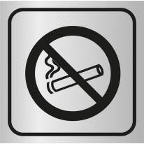 Picto gravé Zone non-fumeur - Gamme Métal
