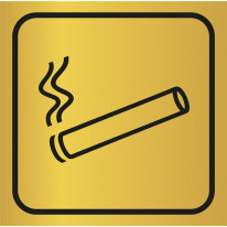 Picto gravé Zone fumeur - Gamme Métal