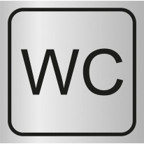 Picto gravé WC - Gamme Métal