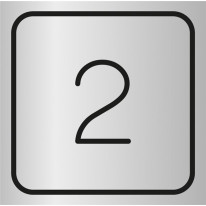 Picto gravé Etage 2 - Gamme Métal