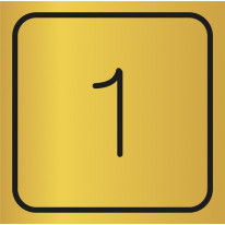 Picto gravé Etage 1 - Gamme Métal