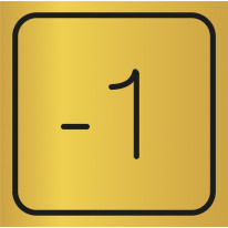 Picto gravé Etage -1 - Gamme Métal