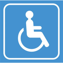 Picto gravé les toilettes handicapés - Gamme Coule