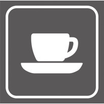 Picto gravé Bar cafétéria - Gamme Couleur