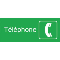 Plaquette gravée Téléphone - Gamme Couleur
