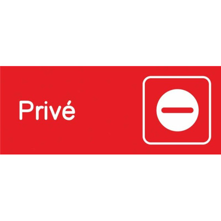 Plaquette gravée Privé - Gamme Couleur