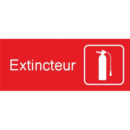 Plaquette gravée Extincteur - Gamme Couleur